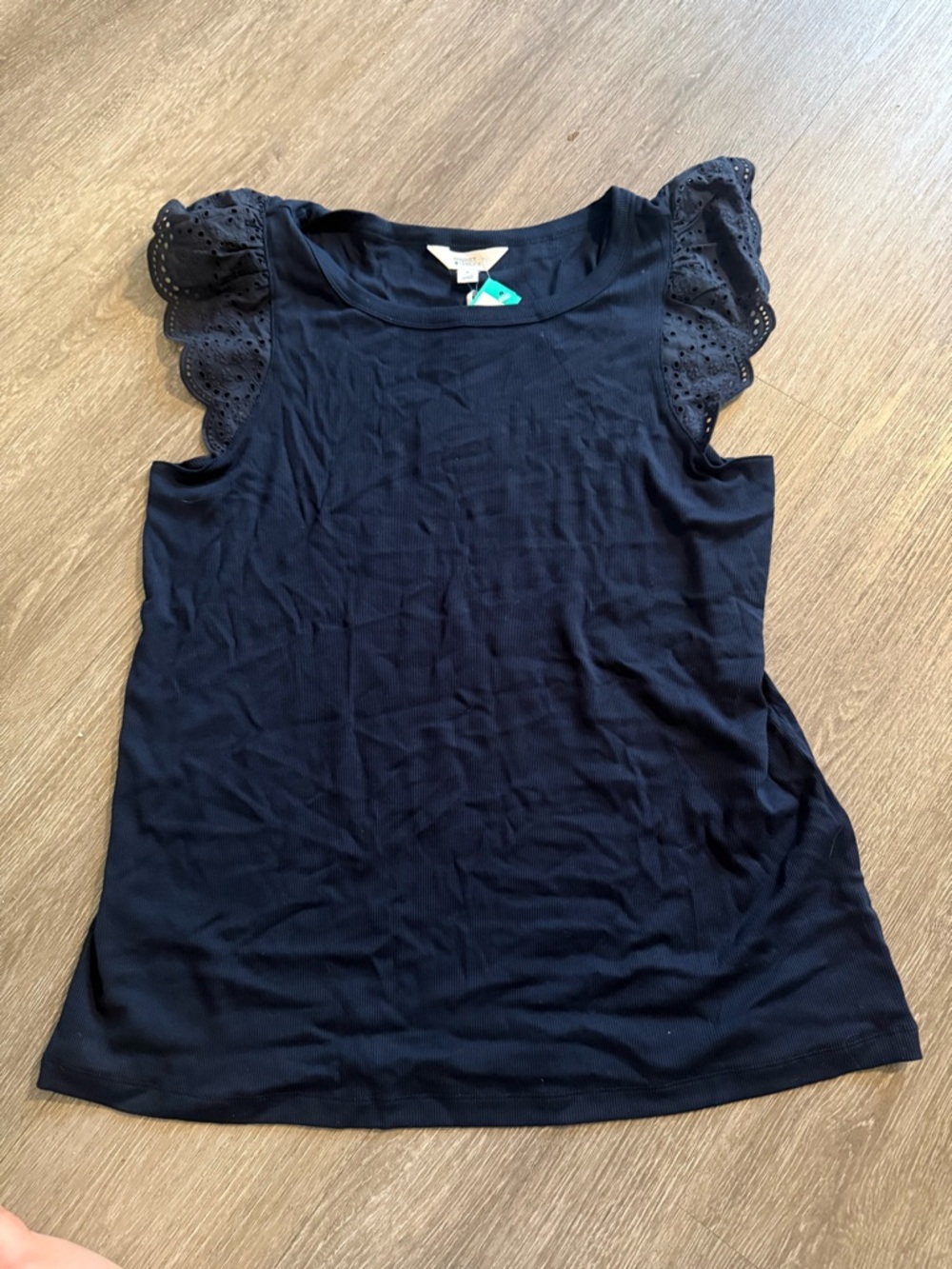 Market and spruce flutter sleeve tee shirt